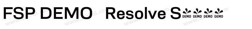 FSP DEMO   Resolve S字体转换